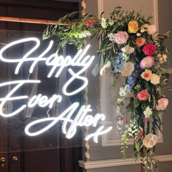 Happily Ever After Neon Sign Rental Hire Ireland Polka